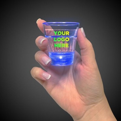 Light Up Blue Shot Glass(Pad Print)