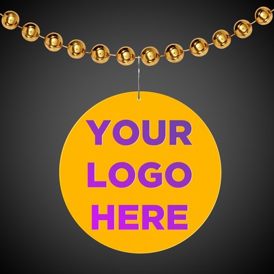 2 1/2" Gold Plastic Medallion Badge(Digi-Printed)