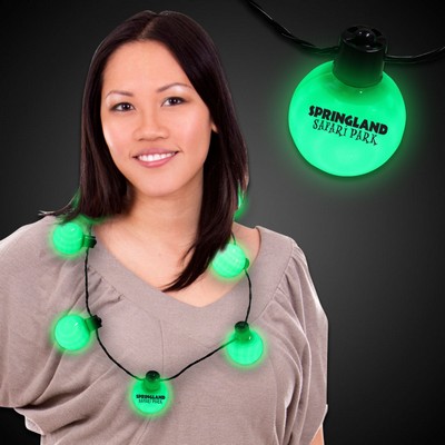 Green LED Ball Necklace(Digi Printed)