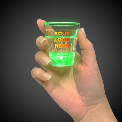 Light Up Green Shot Glass(Pad Print)