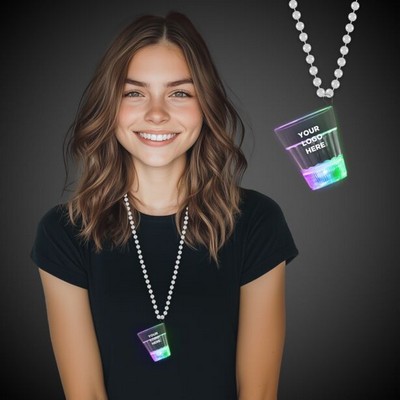 LED Multi Color 2 Oz. Shot Glass Medallion