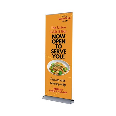 High Quality Retractable Banner Stands Package (24" x 78")