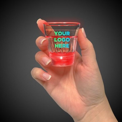 Light Up Red Shot Glass(Pad Print)