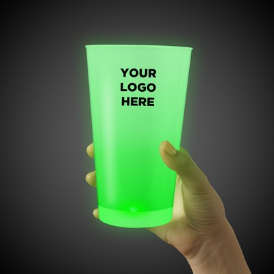 16 Oz. Green Neon Look Pint Glass