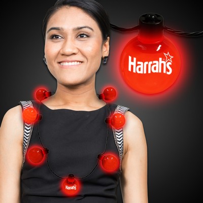 Red LED Ball Necklace(Pad Printed)